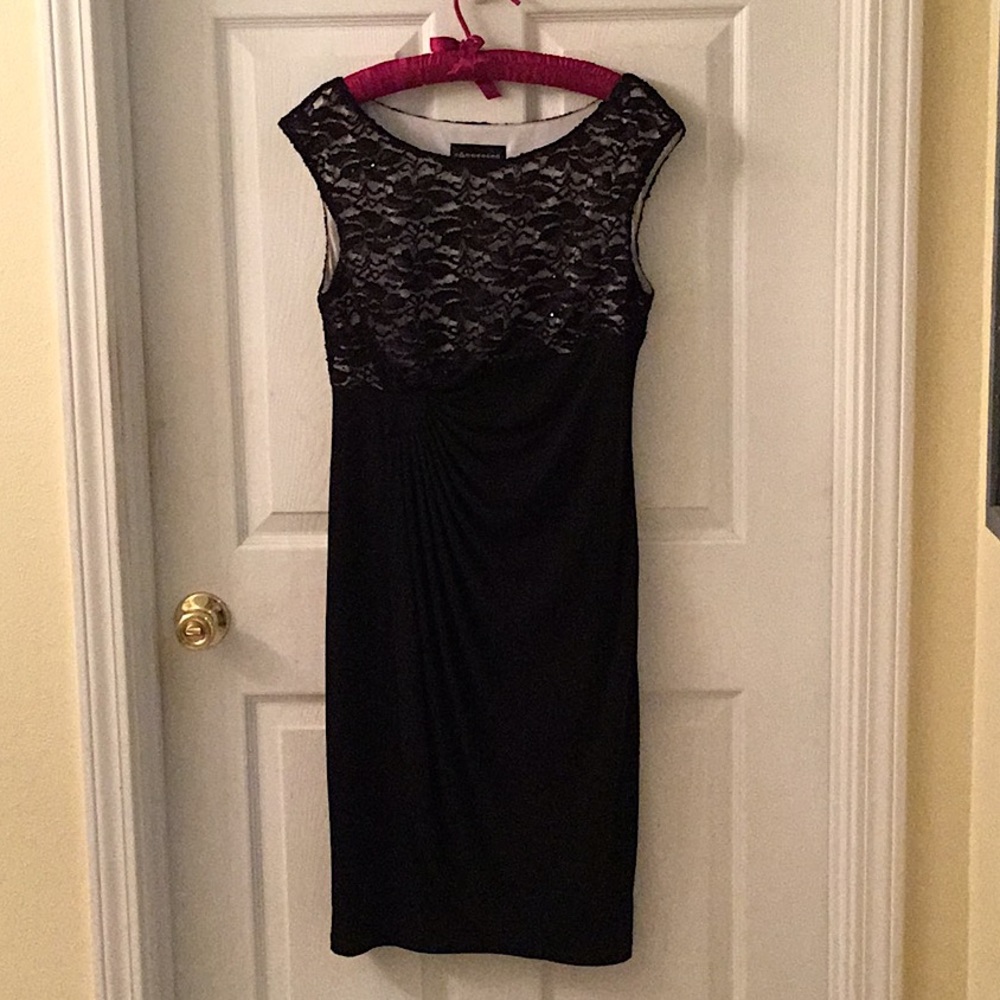 Black cocktail dress connected apparel